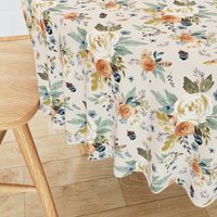 8" Western Autumn / More Florals / Ivory