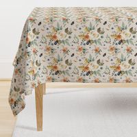 8" Western Autumn / More Florals / Ivory