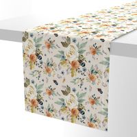 8" Western Autumn / More Florals / Ivory