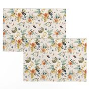 8" Western Autumn / More Florals / Ivory