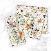 8" Western Autumn / More Florals / Ivory