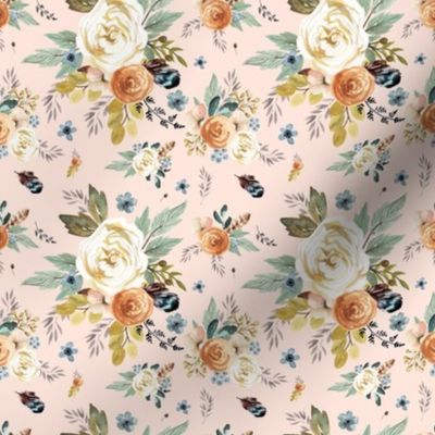 4" Western Autumn / More Florals / Peach