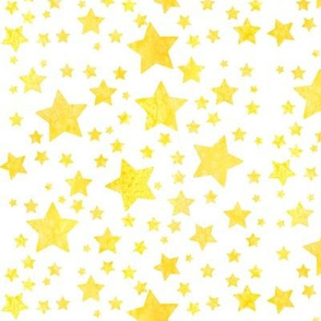 Stars Watercolour Yellow