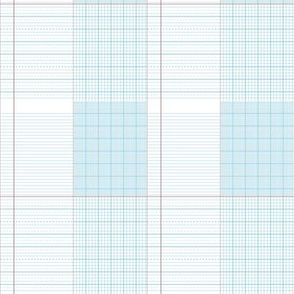 Notebook Paper Plaid White