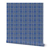 squiggle plaid - blue