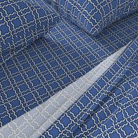 squiggle plaid - blue