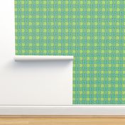 squiggle plaid - green