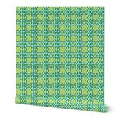 squiggle plaid - green