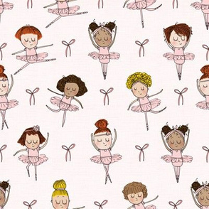 ballet girls on pink