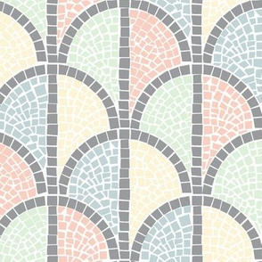 Roman Mosaic - Dark Pastels