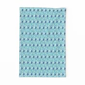 Boats small // blue white trendy kids nursery baby boy sea deep ocean sail starfish nautical marine 