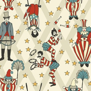 Vintage Circus Performers - Neutral