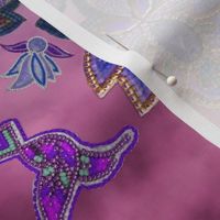 Purple Beadwork