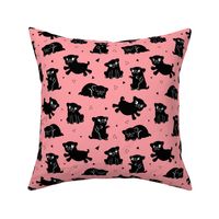 Pug Party-Dog (Pink) Medium size