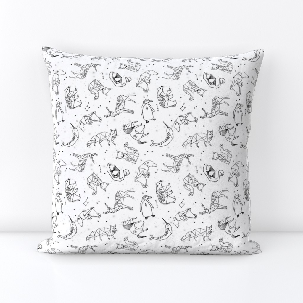 constellations // origami constellations geometric kids animals nursery baby stars