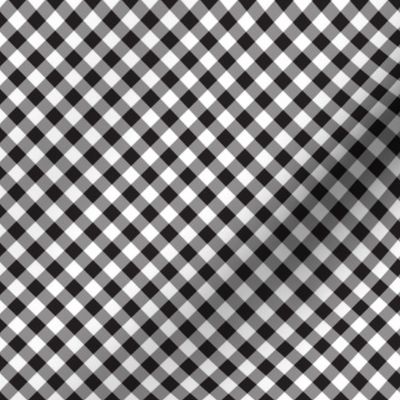 Gingham Black