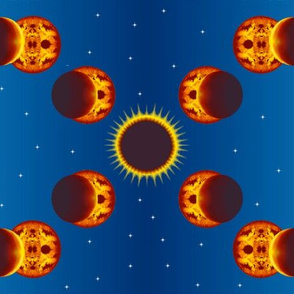 Eclipse of a Fractal Sun