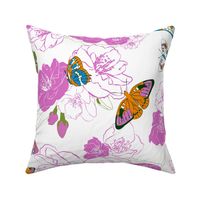 Butterflies love pink!