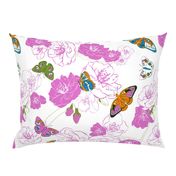 Butterflies love pink!