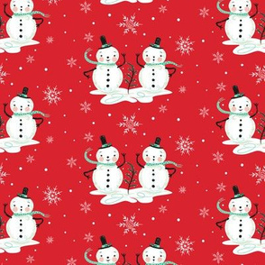 Snowman_Couple_on_Red