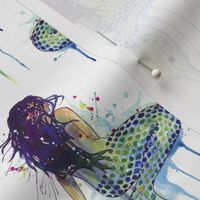 Mermaid - watercolor