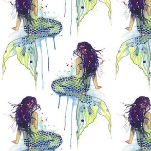 Mermaid - watercolor