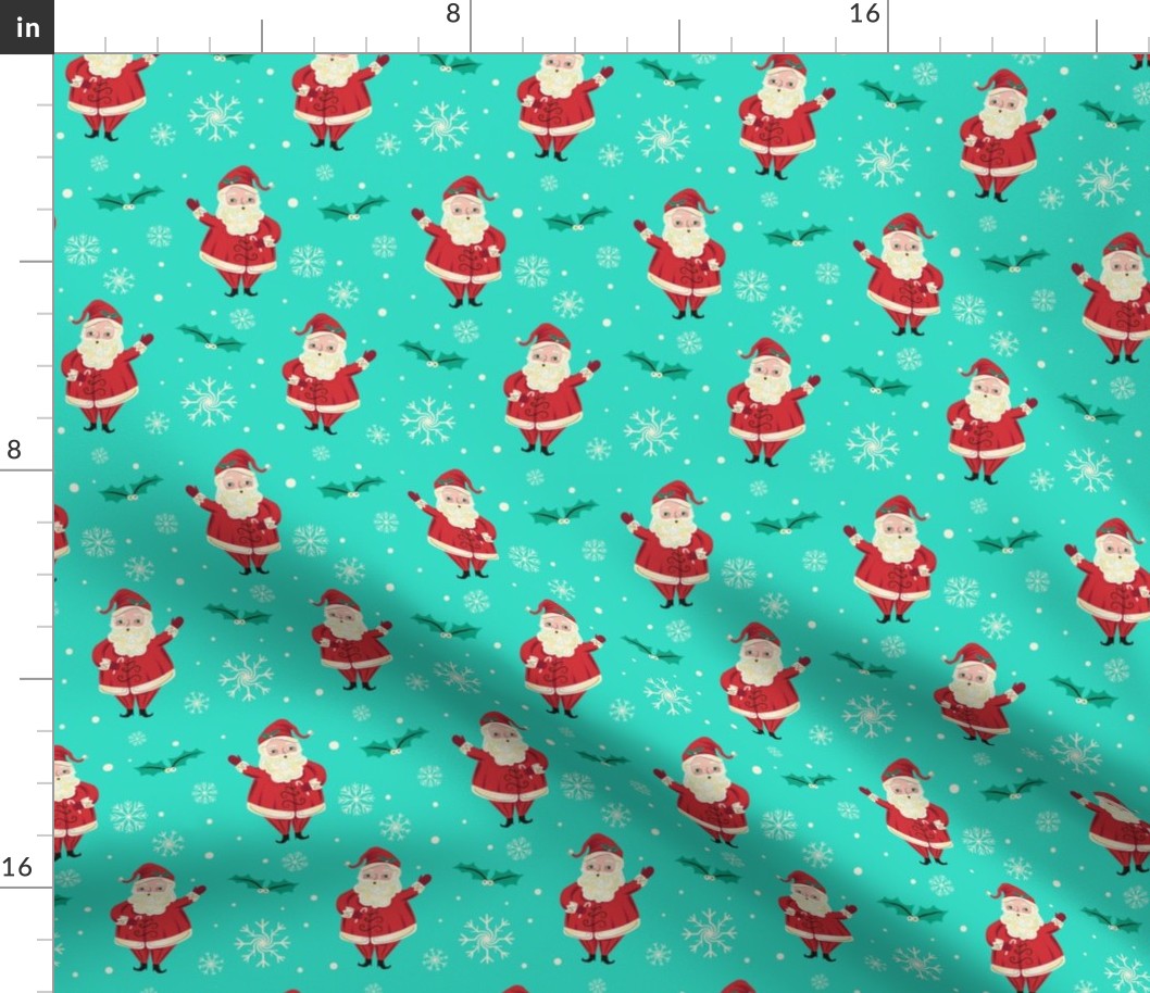 Retro_Waving_Santa_Vivid_Aqua_smaller