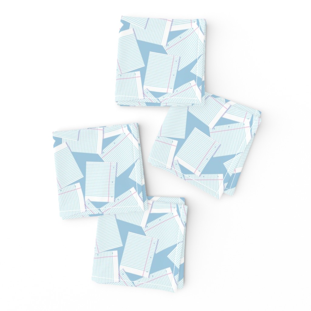 Notebook Paper Scatter - Lt. Blue