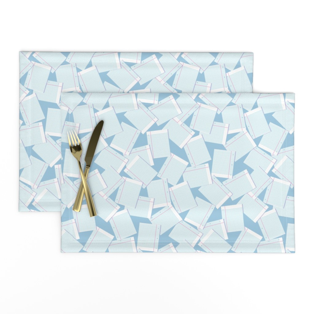 Notebook Paper Scatter - Lt. Blue