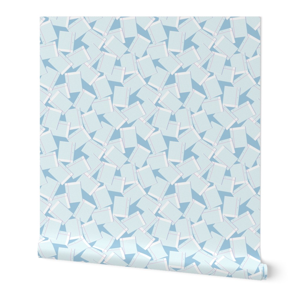 Notebook Paper Scatter - Lt. Blue