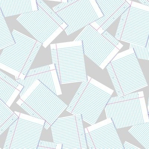 Notebook Paper Scatter - Gray