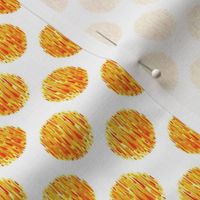 Orange watercolour spots