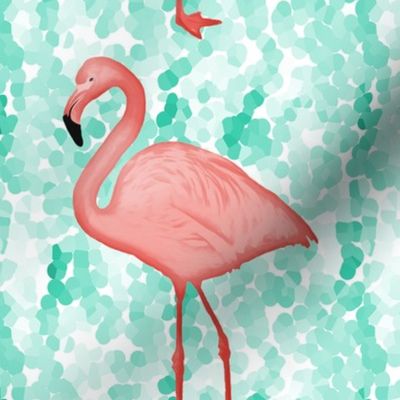 Flamingos Coral / Aqua