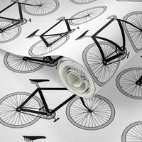 black and white bicycles