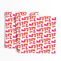 Cut Up - orange and pink