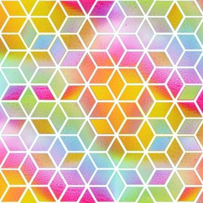 Hexagons - Rainbow 2