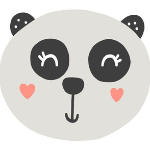 Panda Pillow - Panda Plushie - Cut and Sew Pillow 