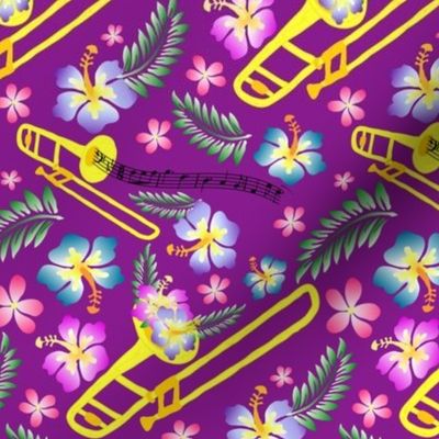Purple Hawaiian Trombone