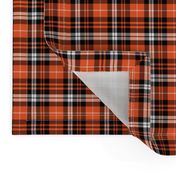 (micro print) pumpkin fall plaid || orange,black,white