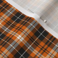 (micro print) pumpkin spice plaid || soft black