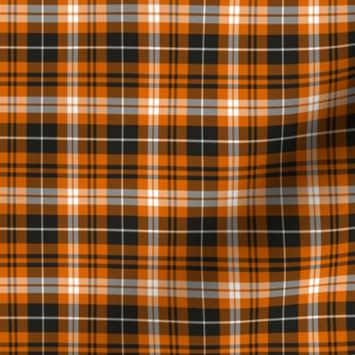 (micro print) pumpkin spice plaid || soft black