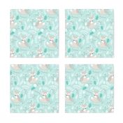 Gray Fox - Sleepy Foxes (crystal) Baby Nursery Woodland Animals Kids Childrens Bedding CR2