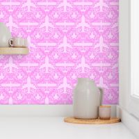 Aircraft Damask (Pink)