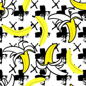 8" Going Bananas - Black & Yellow