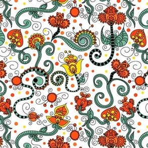 Indian floral ornament