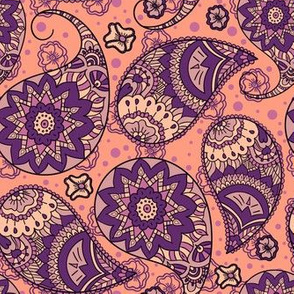 Pink paisley