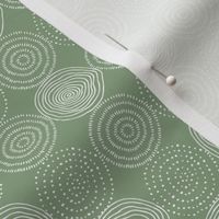 Green Tree Rings - Woodland Critters Coordinate