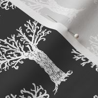Halloween tree spooky forest by andrea lauren grey and white