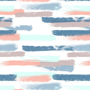 Pastel Soft Paintbrush Stripes