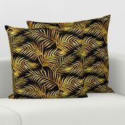 Palm Leaves: Gold-Black